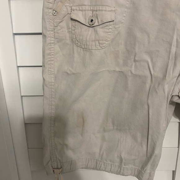 Women’s Beige Cargo Shorts - Picture 3 of 5